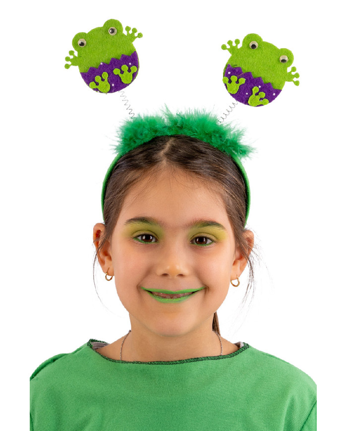Frogs headband on card