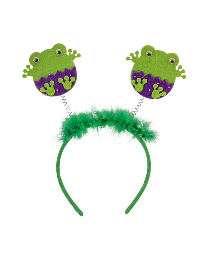 Frogs headband on card