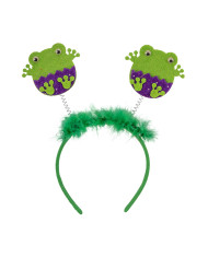 Diadema con ranitas con solapa de cartón