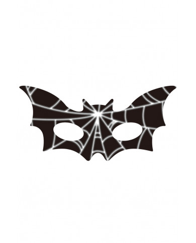 Pack of 6 paper chinless masks in the shape of a bat for a nice