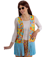 Gilet hippie, dans un sachet avec crochet