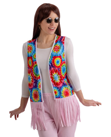 Gilet hippie in busta con gancio
