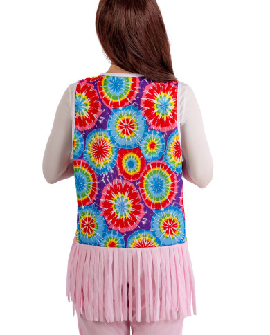 Gilet hippie, dans un sachet avec crochet