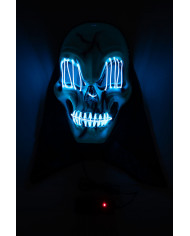 Plastic skeleton mask with lighting decorations, a disguise to