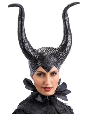 Maleficent witch headpiece in rubber with label