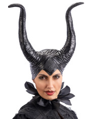 Maleficent witch headpiece in rubber with label
