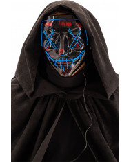 Plastic horror mask with lighting decorations, a disguise to Plastic horror mask with lighting decorations, a disguise to