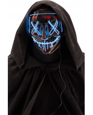 Plastic horror mask with lighting decorations, a disguise to Plastic horror mask with lighting decorations, a disguise to
