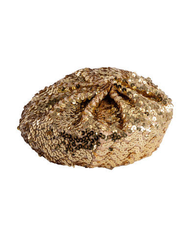 Sequins gold basquet with label