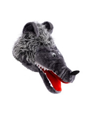 Wolf hat with label