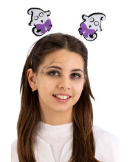 Diadema Halloween de fieltro modelos surtidos con solapa de cartón