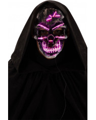 Plastic skull mask with lighting decorations, a disguise to