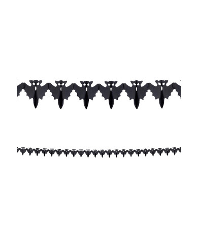 Bats paper garland cm.300 x 17  in polybag on card