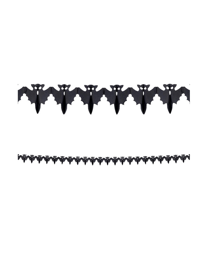 Bats paper garland cm.300 x 17  in polybag on card