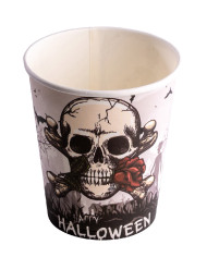 6 paper skulls glasses in bag with label