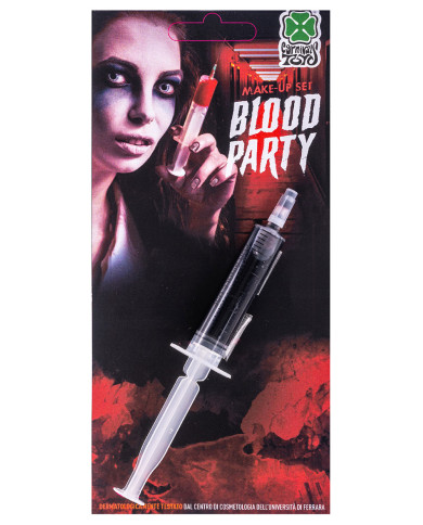 Sangre falsa en jeringa 5 ml aprox. en blíster