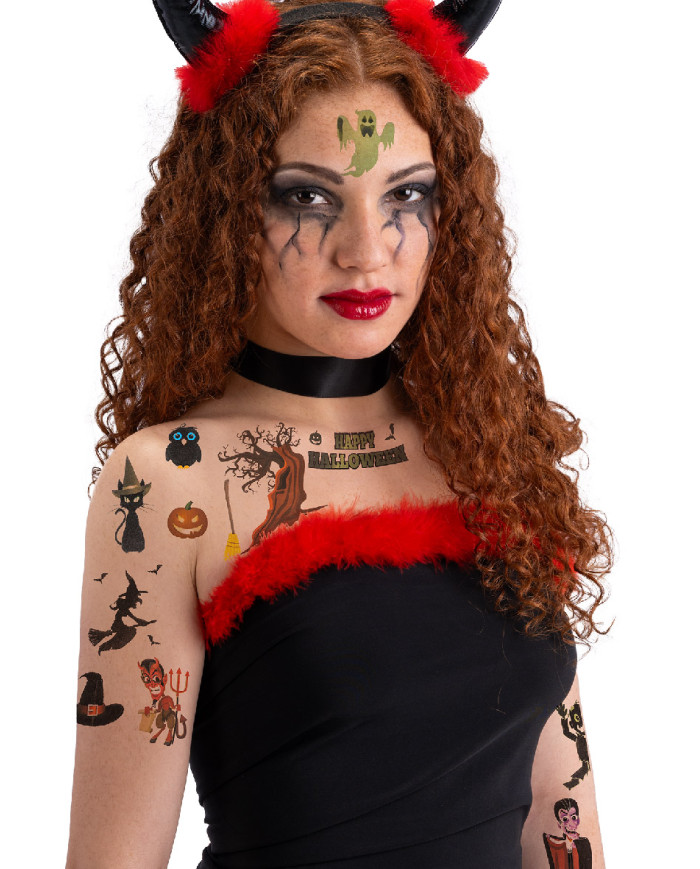 Carpeta tatuajes Halloween en bolsa sobre cartoncillo Carpeta tatuajes Halloween en bolsa sobre cartoncillo