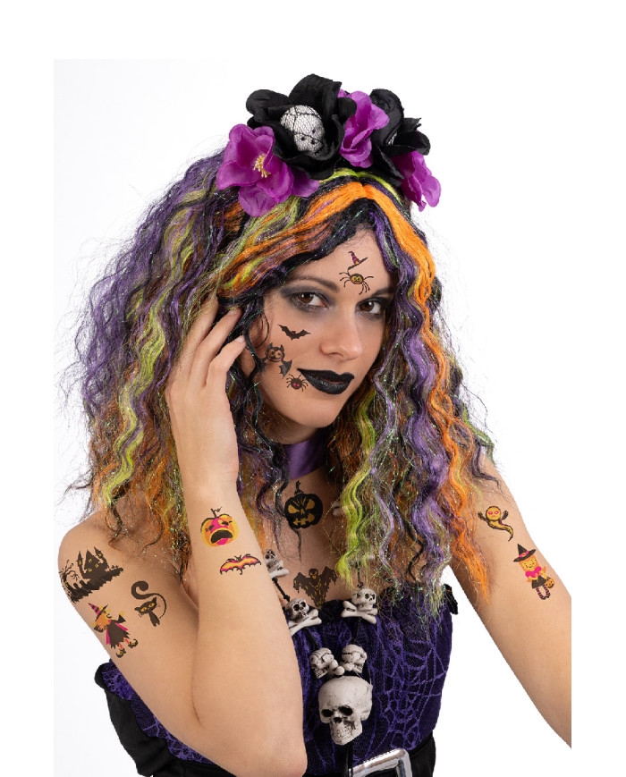 Halloween tattoos in polybag on card Halloween tattoos in polybag on card