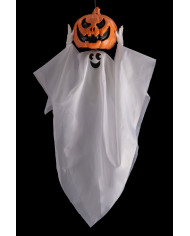 Hanging pumpkins head phantom h.cm.90 with  lights, sound and movement (batteries included) with label