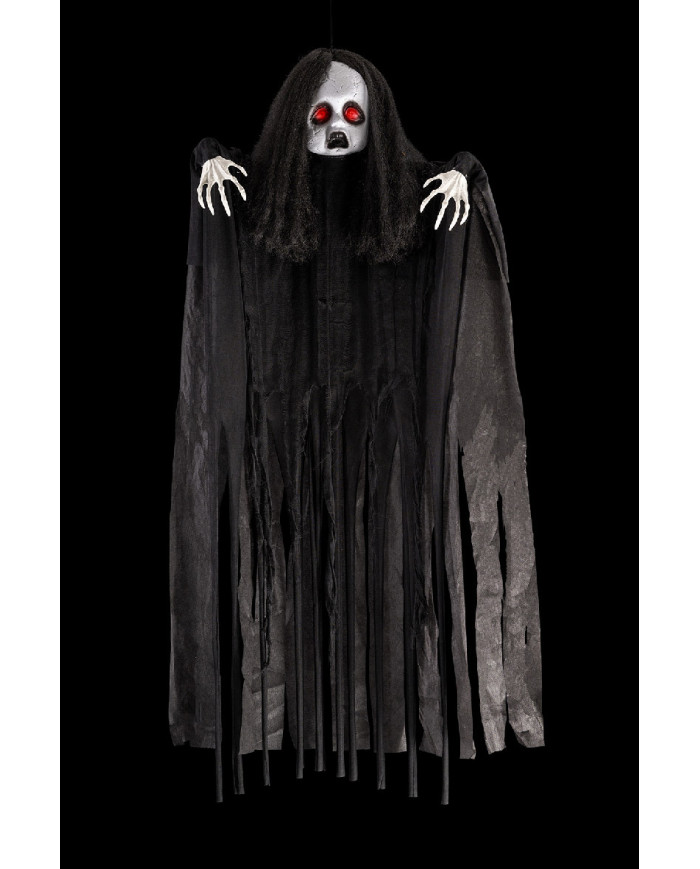 Muñeca de terror para colgar de 120 cm de alto aprox. con luces y sonido (pilas incluidas) con etiqueta colgante/etique...
