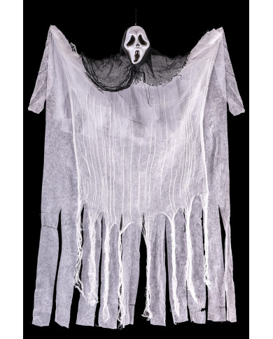 Esqueleto fantasma para colgar de 90 cm de alto aprox. con etiqueta colgante/etiqueta adhesiva