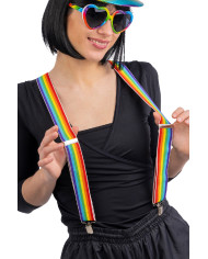 Bretelle arcobaleno in busta con cavallotto Bretelle arcobaleno in busta con cavallotto