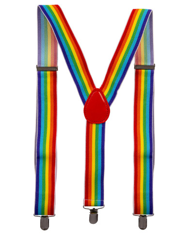 Bretelle arcobaleno in busta con cavallotto Bretelle arcobaleno in busta con cavallotto