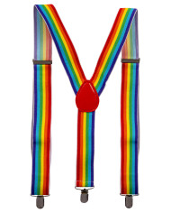Bretelle arcobaleno in busta con cavallotto Bretelle arcobaleno in busta con cavallotto
