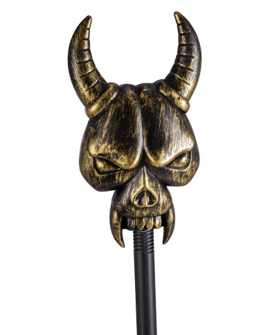 Cetro calavera color bronce desmontable de 100 cm de alto aprox. en bolsa con solapa de cartón Cetro calavera color bronce desmontable de 100 cm de alto aprox. en bolsa con solapa de cartón