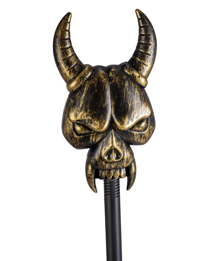 Detachable skull bronze sceptre h.cm.100 in pbh