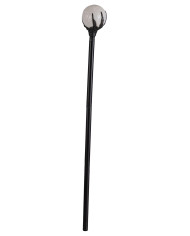 Detachable skull sceptre with crystal ball h.cm.100 in pbh
