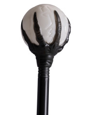 Sceptre avec sphère démontable, h. 100 cm env., dans un sachet avec étiquette ferme-sachet