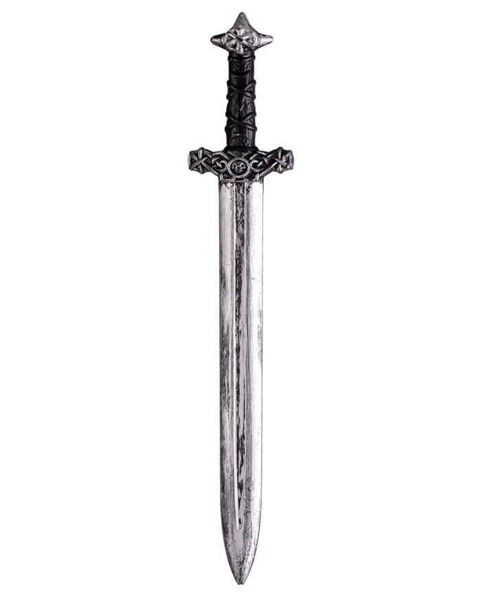 Mediaeval grey sword h.cm.60 on card