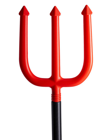 Tridente desmontable de 110 cm de alto aprox. en bolsa con solapa de cartón