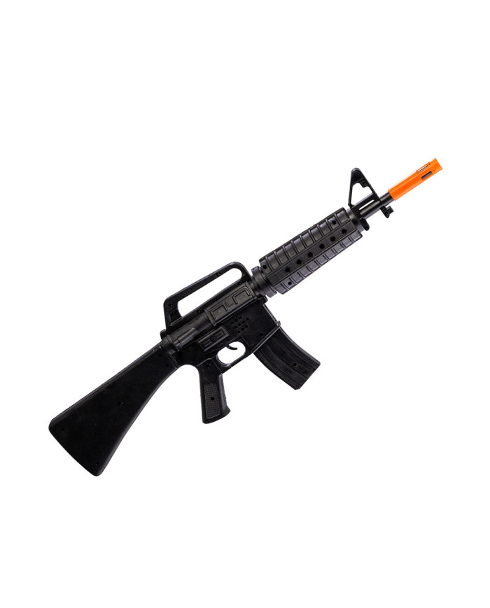 Fusil d’assaut en plastique long. 66 cm env., avec son, avec étiquette volante / étiquette Fusil d’assaut en plastique long. 66 cm env., avec son, avec étiquette volante / étiquette