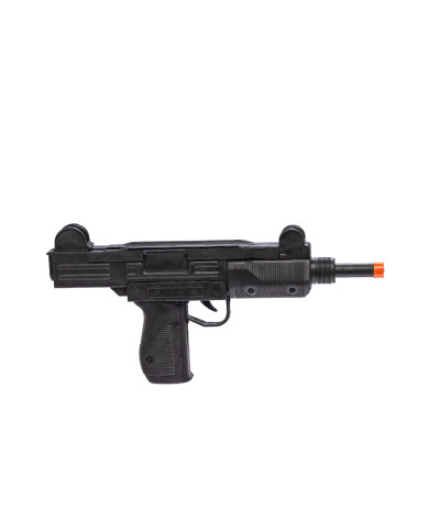 Fusil en plastique long. 38 cm env., avec son, avec étiquette volante / étiquette Fusil en plastique long. 38 cm env., avec son, avec étiquette volante / étiquette