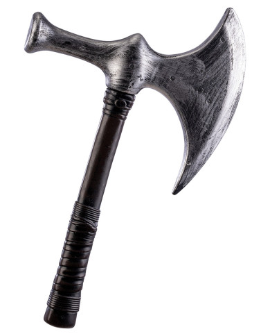 Hache, long. 50 cm env., avec étiquette volante / étiquette Hache, long. 50 cm env., avec étiquette volante / étiquette