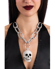 Collar con calavera con etiqueta colgante/etiqueta adhesiva Collar con calavera con etiqueta colgante/etiqueta adhesiva