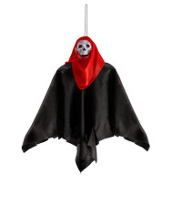 Hanging skeleton with black and red dress h.cm.40  with label