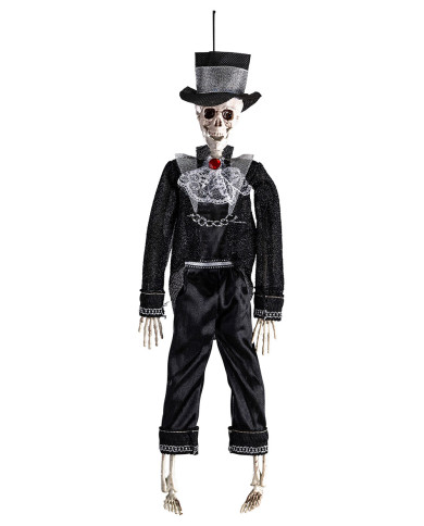 Scheletro lord d'appendere h.cm.40 ca.con cartellino/etichetta