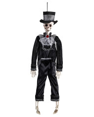 Hanging skeleton lord h.cm.40 with label