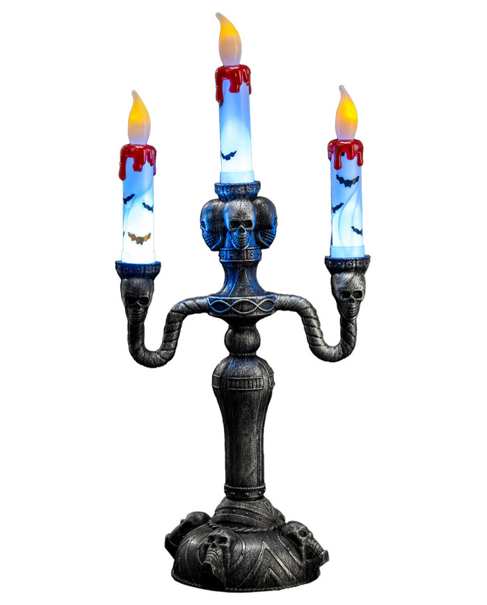 Candelabro con luci h.cm.40 ca.(batteri escluse) con cartellino/etichetta Candelabro con luci h.cm.40 ca.(batteri escluse) con cartellino/etichetta