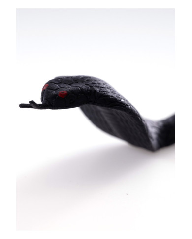 Cobra en plastique, long. 50 cm env., sur papier cartonné Cobra en plastique, long. 50 cm env., sur papier cartonné