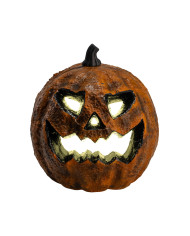 Zucca decorativa con luci diam.cm.23 ca. (batterie incluse) con cartellino/etichetta