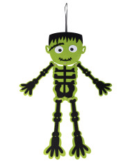 Scheletro frankenstein d'appendere in feltro h.cm.50 ca. con cartellino/etichetta