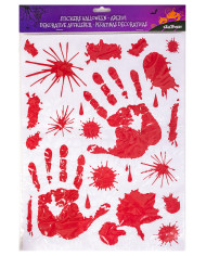 Bloody hand window sticker cm. 40x30 in pbh