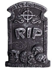 Lapide rip in polistirolo h.cm.36x25 ca. con cartellino/etichetta