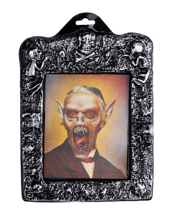 3D-Bild von Horror-Monster, ca. 21 x 30 cm mit Pappschild/Etikett 3D-Bild von Horror-Monster, ca. 21 x 30 cm mit Pappschild/Etikett
