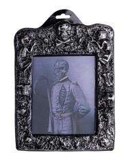 Tableau 3D horreur squelette, h. 21x30 cm env., avec étiquette volante / étiquette Tableau 3D horreur squelette, h. 21x30 cm env., avec étiquette volante / étiquette