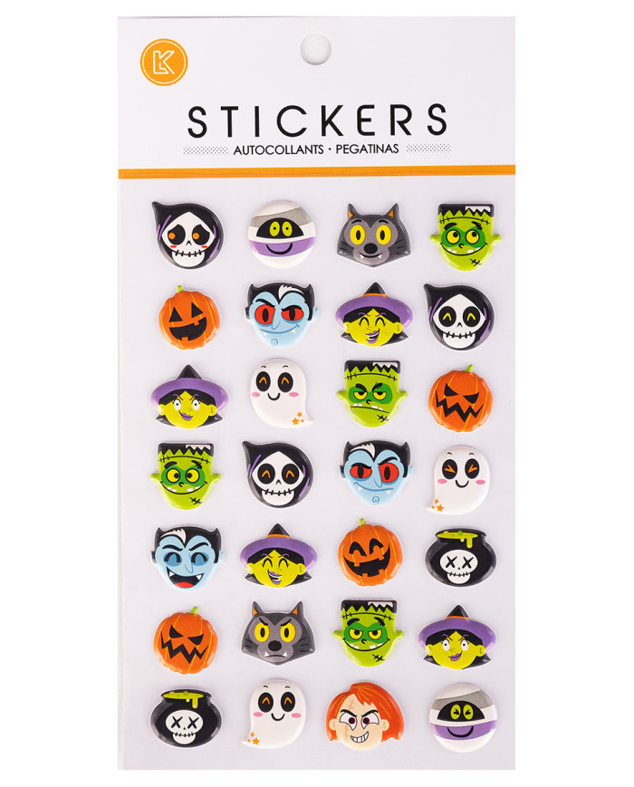 Embossed stickers in pbh